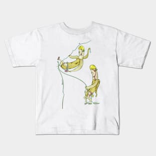 Bananas rock climbing Kids T-Shirt